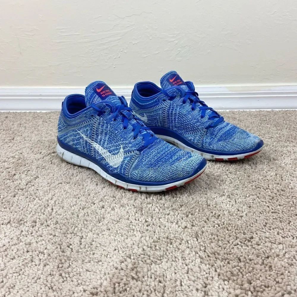 Nike Free TR Flyknit Running Shoes - Racer Blue